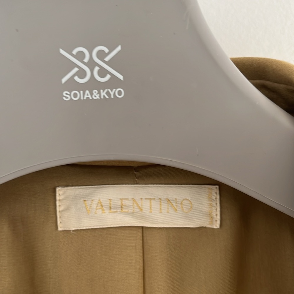 VINTAGE VALENTINO SUEDE TRENCH COAT - Picture 3 of 10